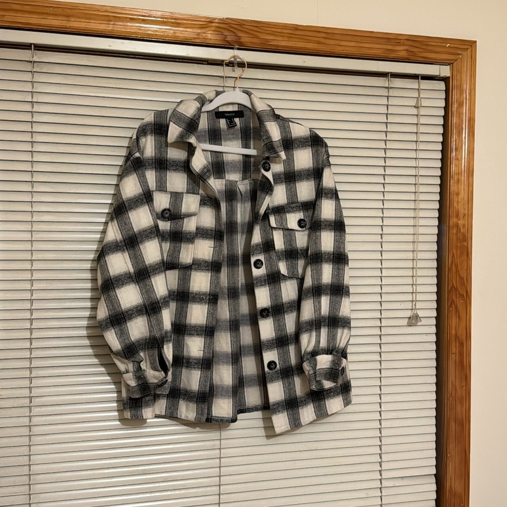 Plaid shacket/jacket